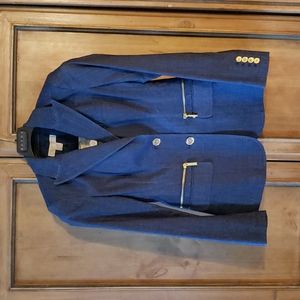 Designer Ladies Women's Michael Kors Blue Jacket Zipper Pockets New With Tags 2